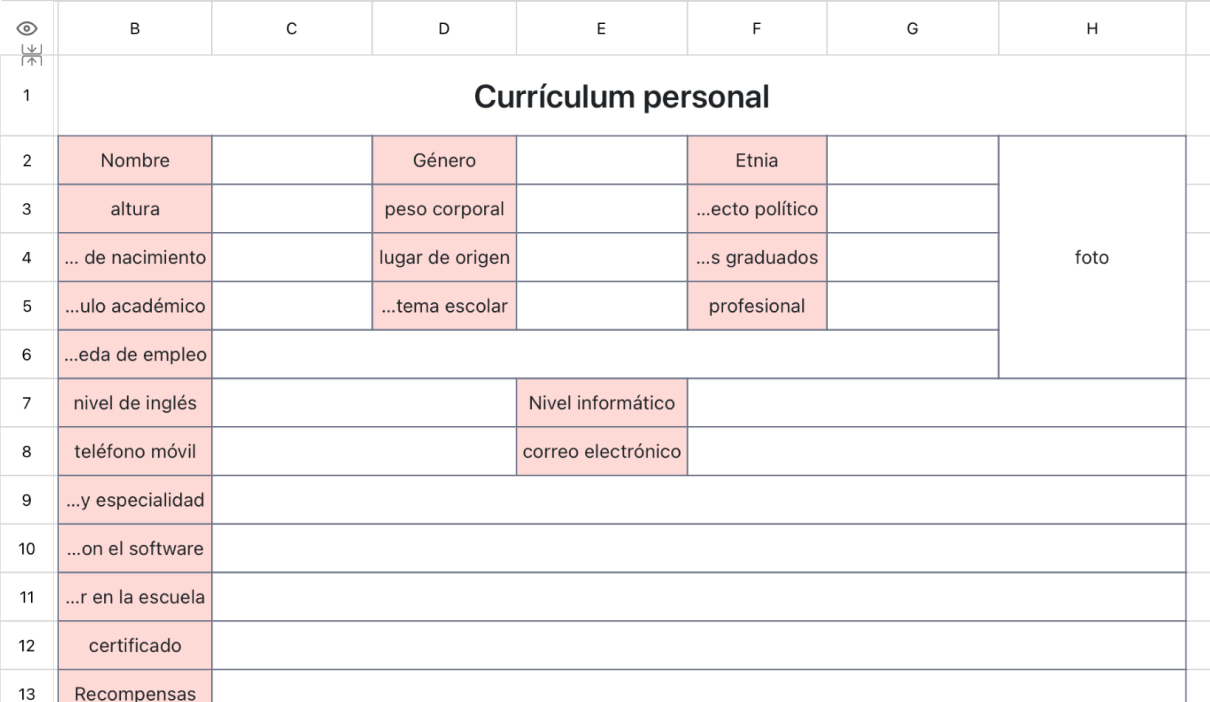 Currículum Ejecutivo simple